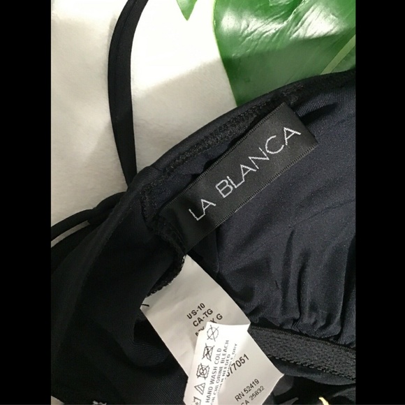 NEW La Blanca Lace Up‎ Island Goddess One-Piece Swimsuit [SZ 10 ] - Picture 8 of 8